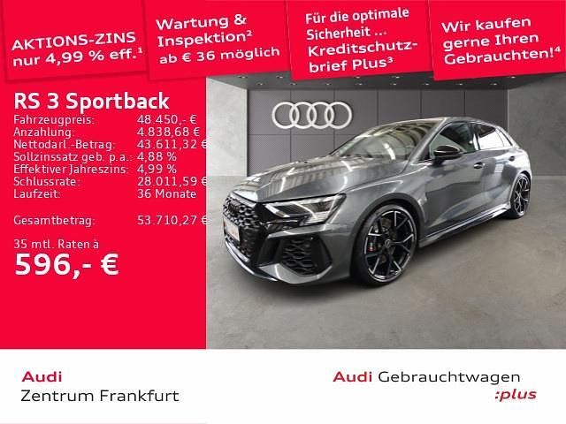 Gebraucht Audi RS3 Sportback Ambiente 400 PS (294 kW) 2023 Daytonagrau perleffekt Kleinwagen