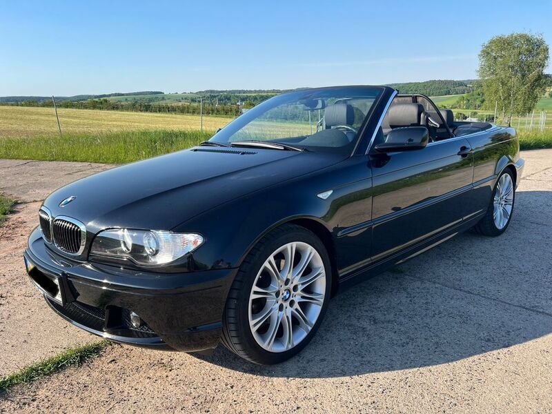 Schwarz Gebraucht 2005 BMW 320 Cabriolet Comfort Edition Cabrio | 19.990 € - Bild 1/4