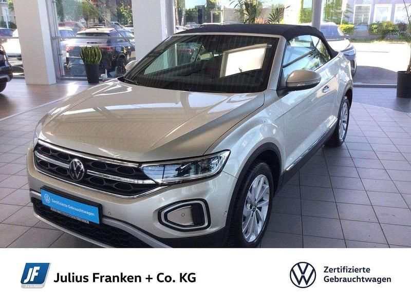 Silber Gebraucht 2024 VW T-Roc Cabriolet Style Cabrio | 28.495 € (Fairer Preis) - Bild 1/2