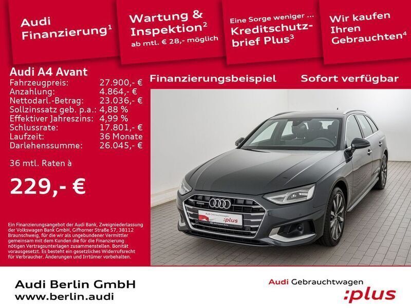 Manhattangrau metallic Gebraucht 2020 Audi A4 Advanced Plus Kombi | 27.900 € (Guter Preis) - Bild 1/3