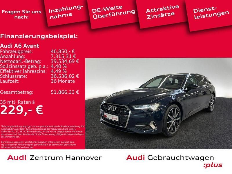 Firmamentblau metallic Gebraucht 2024 Audi A6 Advanced Plus Kombi | 46.850 € (Fairer Preis) - Bild 1/4