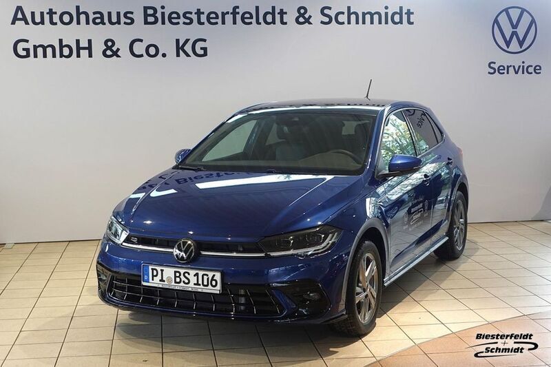 Blau Gebraucht 2024 VW Polo R-line Kleinwagen | 29.290 € (Teuer) - Bild 1/4