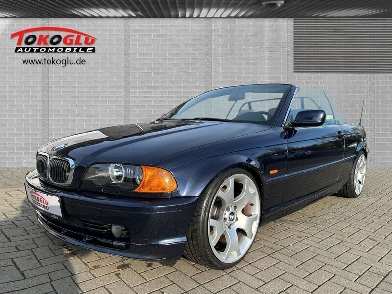 Orientblau metallic Gebraucht 2001 BMW 320 Cabriolet Sport Line Cabrio | 4.990 € (Guter Preis) - Bild 1/4