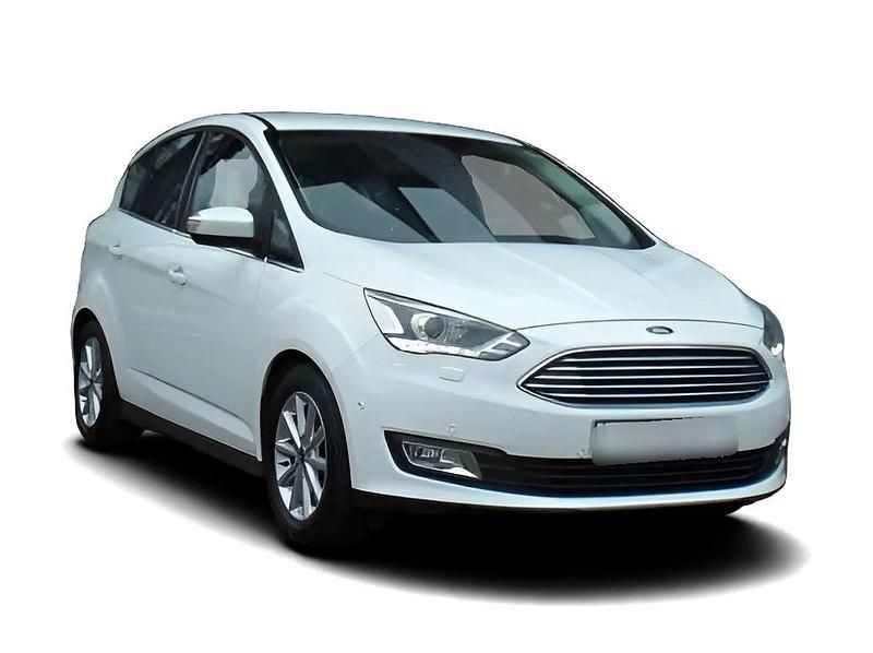 Weiss Gebraucht 2018 Ford C-MAX Titanium Van / Kleinbus | 14.549 € (Teuer) - Bild 1/4