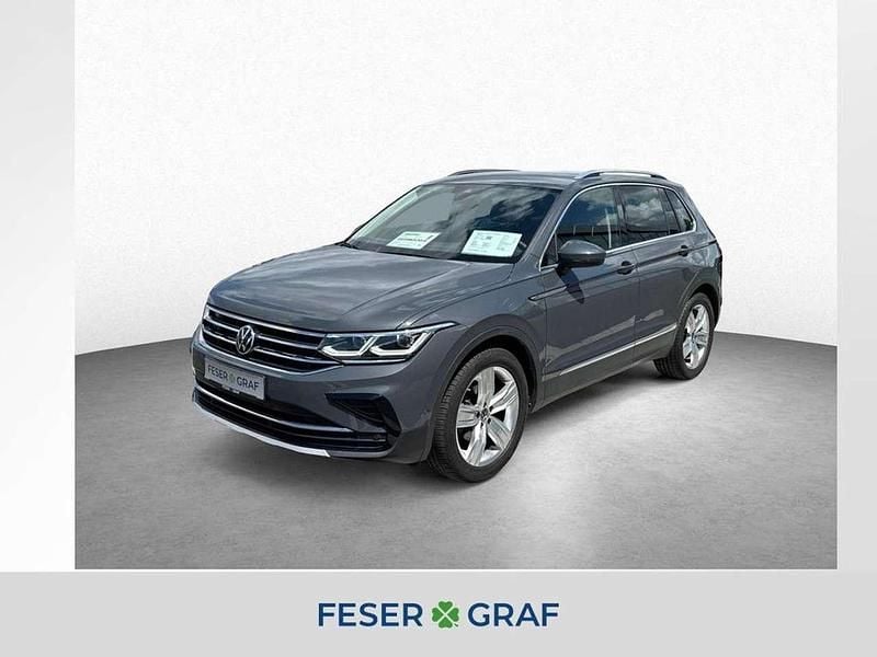Delfingrau metallic Gebraucht 2022 VW Tiguan Elegance SUV | 31.950 € (Fairer Preis) - Bild 1/4