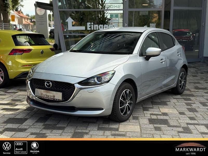 Sonic silver (metallic) Gebraucht 2021 Mazda 2 Kizoku Limousine | 15.449 € (Fairer Preis) - Bild 1/4