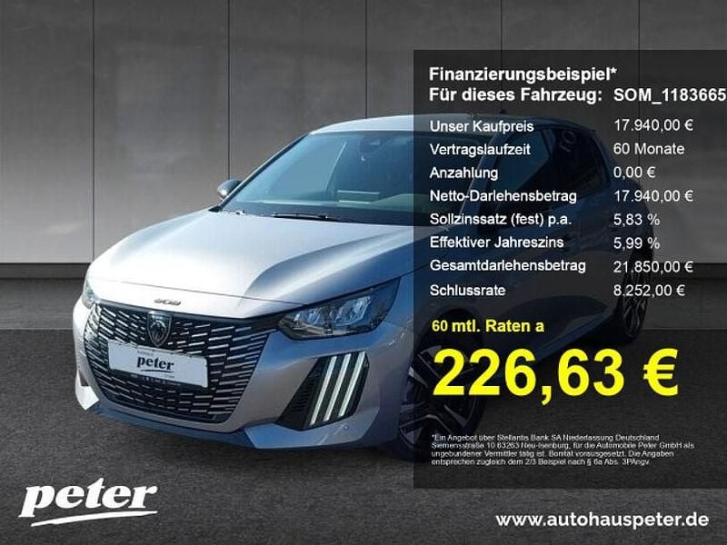 Grau artense Gebraucht 2024 Peugeot 208 Allure Kleinwagen | 17.940 € (Guter Preis) - Bild 1/4