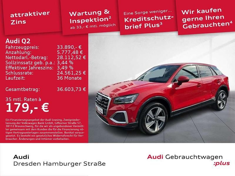 Rot Gebraucht 2025 Audi Q2 Advanced Plus SUV | 33.890 € (Fairer Preis) - Bild 1/3