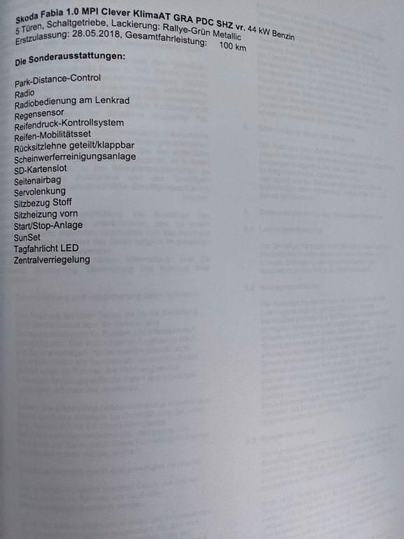 Gebraucht Skoda Fabia Cool Plus 60 PS (44 kW) 2018 Grün Limousine
