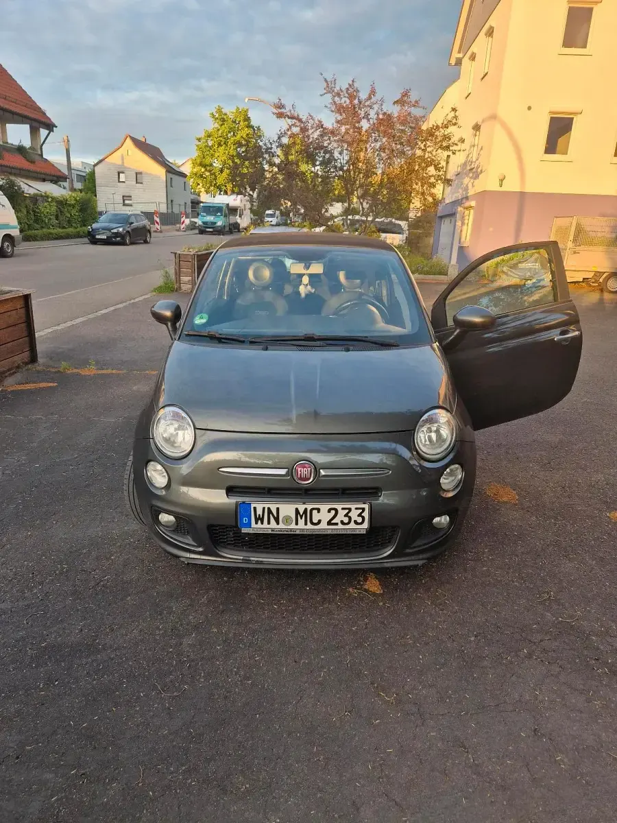Usata Fiat 500S S 105 CV (77 kW) 2014 Grigio Cabrio
