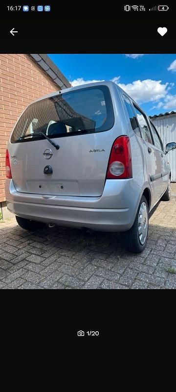 Silber Gebraucht 2001 Opel Agila Kleinwagen | 450 € - Bild 1/4