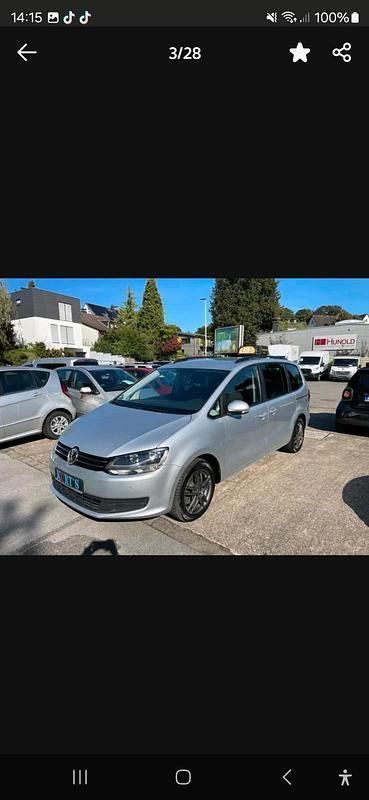 Silber Gebraucht 2017 VW Sharan Van / Kleinbus | 17.999 € (Superpreis) - Bild 1/4