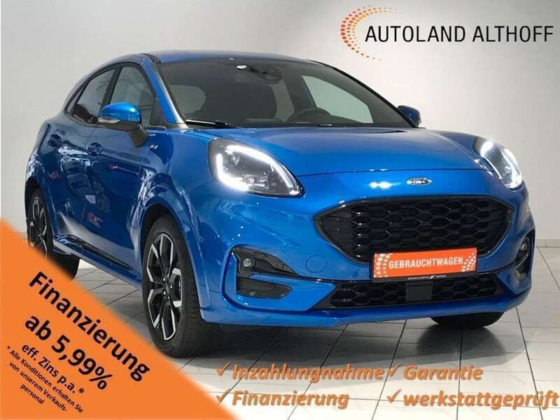 Dynamicblau metallic Gebraucht 2020 Ford Puma ST-Line X Coupé | 19.360 € (Guter Preis) - Bild 1/4