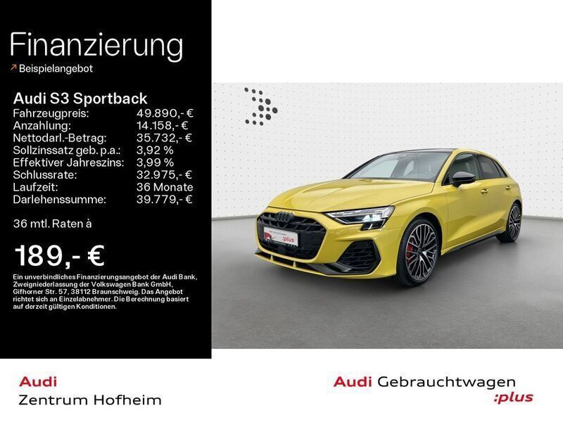 Gelb Gebraucht 2024 Audi S3 Sport Limousine | 48.999 € (Etwas zu teuer) - Bild 1/4