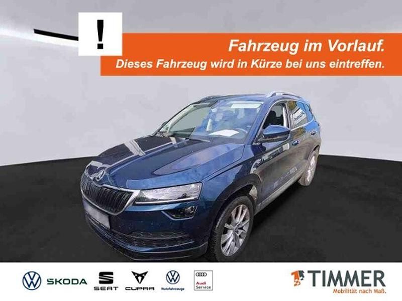 Lava blau metallic Gebraucht 2021 Skoda Karoq Clever SUV | 30.830 € (Fairer Preis) - Bild 1/4