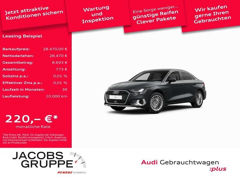 Grau Gebraucht 2024 Audi A3 Ambiente Limousine | 28.470 € (Superpreis) - Bild 1/4