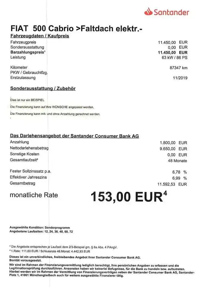 Gebraucht Fiat 500C Rockstar 86 PS (63 kW) 2019 Grau Cabrio