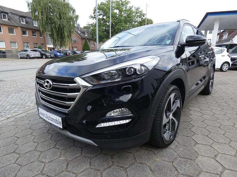 Phantom black / mic Gebraucht 2016 Hyundai Tucson SUV | 16.990 € (Fairer Preis) - Bild 1/4
