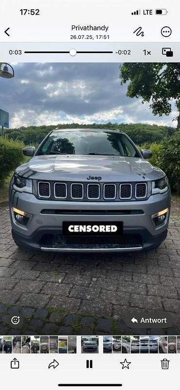 Grau Gebraucht 2018 Jeep Compass SUV | 12.799 € (Guter Preis) - Bild 1/4