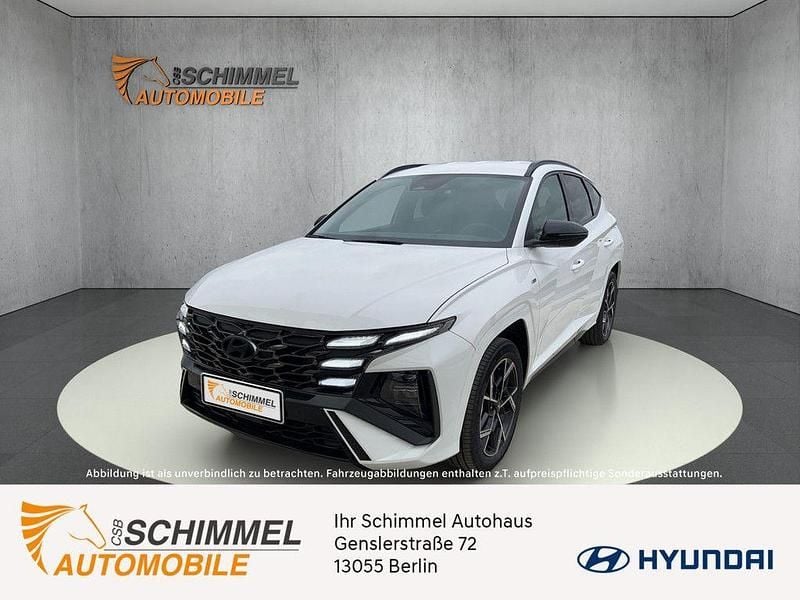Serenity white Neu 2024 Hyundai Tucson N Line SUV | 45.725 € (Teuer) - Bild 1/4