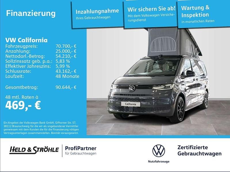 Pure grey deep black perleffek Gebraucht 2025 VW T7 Beach Van | 65.350 € (Teuer) - Bild 1/3