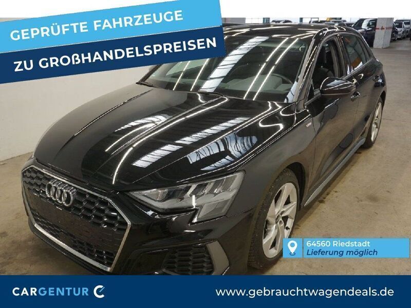 Mythosschwarz Gebraucht 2022 Audi A3 Sportback S-Line Limousine | 21.985 € (Superpreis) - Bild 1/2