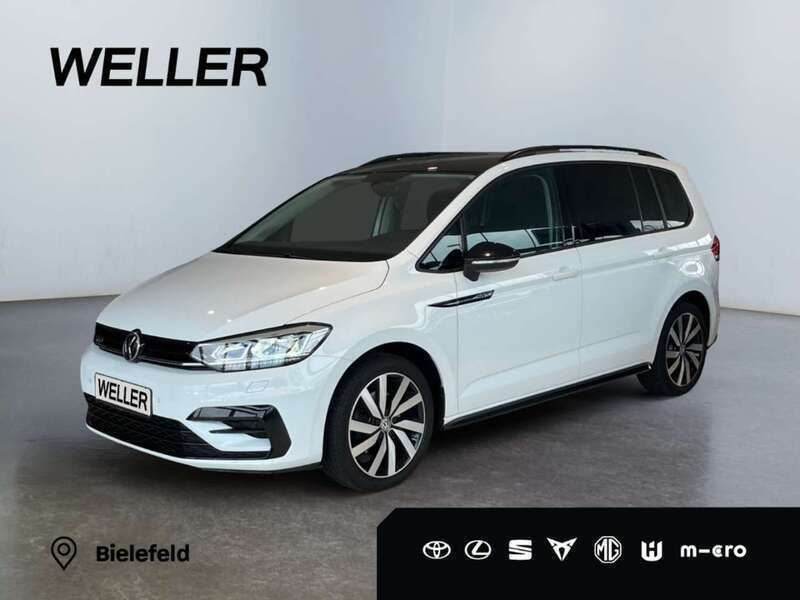Pure white Gebraucht 2020 VW Touran Highline Van / Kleinbus | 30.480 € (Etwas zu teuer) - Bild 1/3