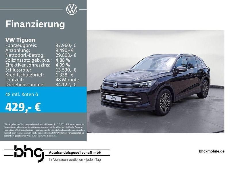 Deep black perleffekt Gebraucht 2024 VW Tiguan Elegance SUV | 37.960 € (Etwas zu teuer) - Bild 1/4