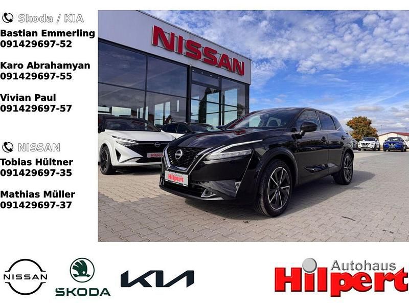 Black (m) (metallic) Gebraucht 2022 Nissan Qashqai Tekna SUV | 26.890 € (Etwas zu teuer) - Bild 1/4