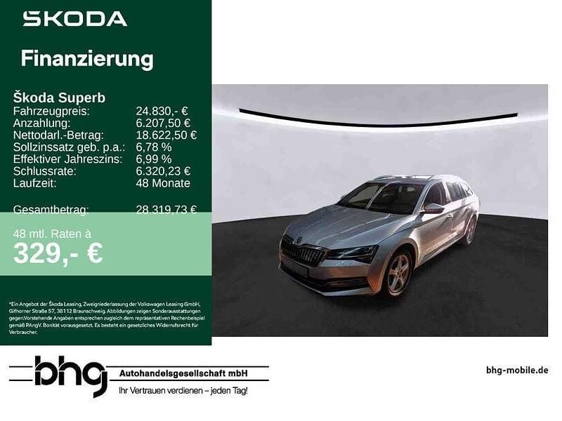 Silber Gebraucht 2021 Skoda Superb | 24.830 € (Fairer Preis) - Bild 1/4