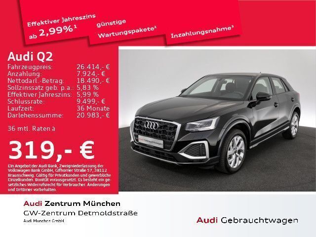 Brillantschwarz Gebraucht 2023 Audi Q2 Advanced Plus SUV | 28.321 € (Fairer Preis) - Bild 1/2