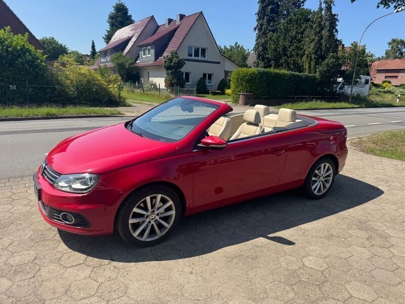 Rot Gebraucht 2012 VW Eos Exclusive Cabrio | 7.000 € (Superpreis) - Bild 1/4