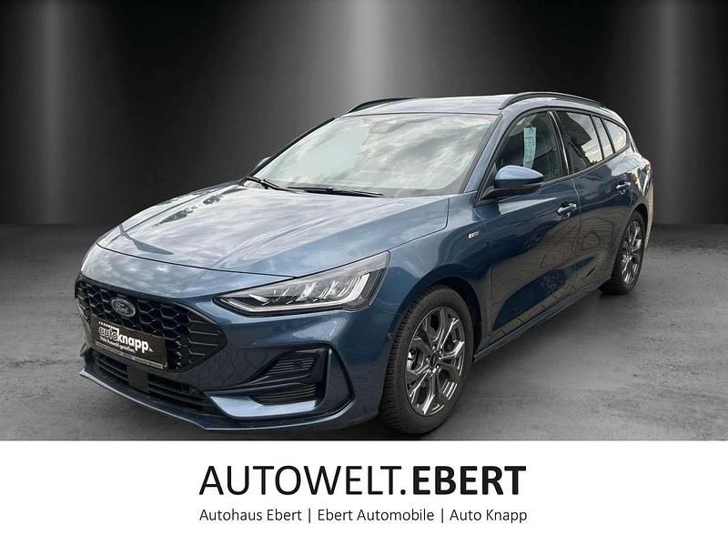Chromablau Gebraucht 2024 Ford Focus ST-Line Kombi | 23.890 € (Superpreis) - Bild 1/4
