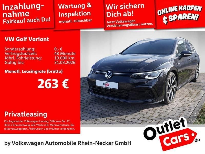 Schwarz Gebraucht 2022 VW Golf VIII R-line Kombi | 21.680 € (Superpreis) - Bild 1/3