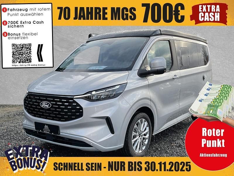 Moondust silver metallic Neu 2025 Ford Tourneo Custom Nugget Van | 62.390 € (Fairer Preis) - Bild 1/4