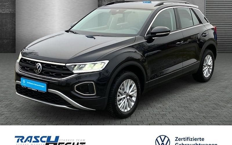 Schwarz Gebraucht 2025 VW T-Roc Life SUV | 26.380 € (Superpreis) - Bild 1/4