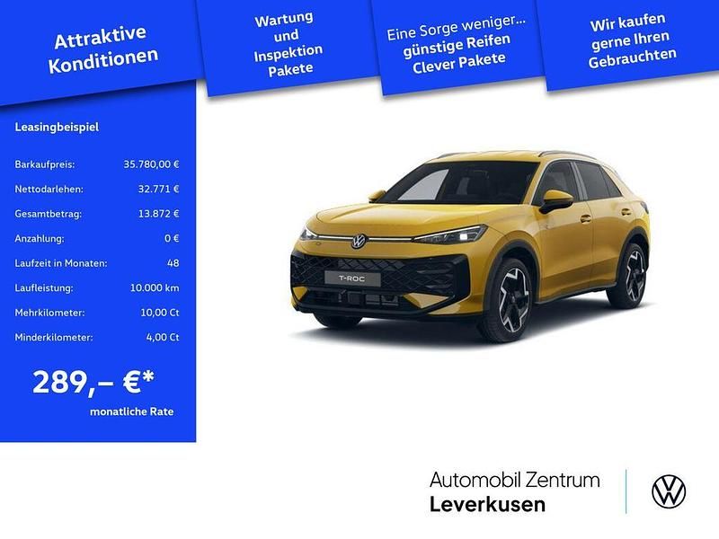 Canary yellow Neu 2025 VW T-Roc R-line SUV | 35.780 € (Guter Preis) - Bild 1/4