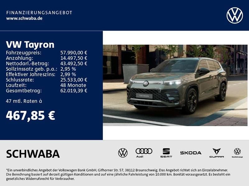 Cipressinogrün metallic Gebraucht 2025 VW Tayron R-line SUV | 57.990 € (Guter Preis) - Bild 1/4