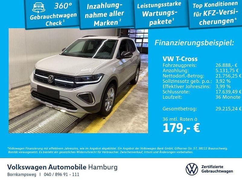 Grau Gebraucht 2025 VW T-Cross Goal SUV | 26.888 € (Guter Preis) - Bild 1/3