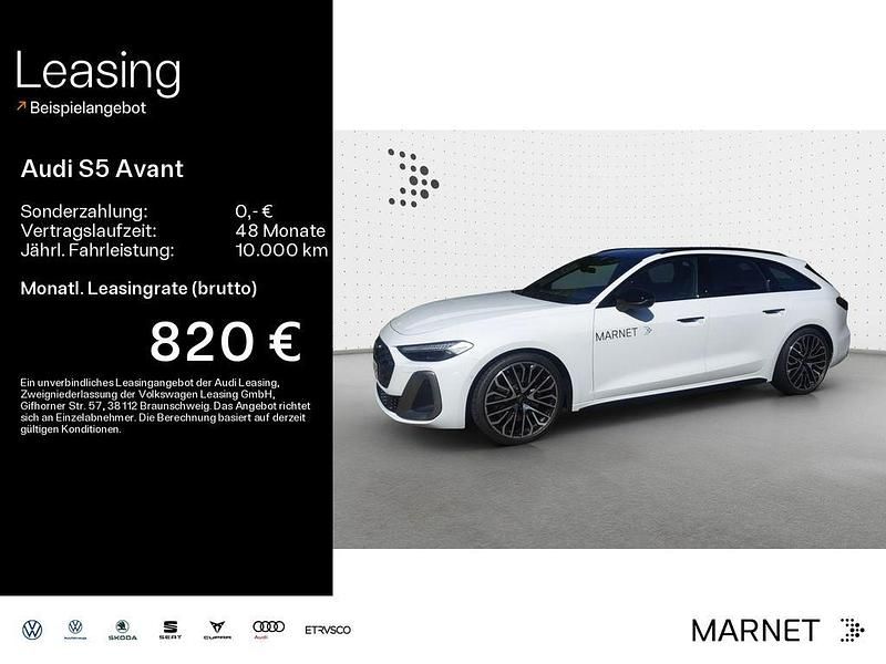 Gletscherweiß metallic Gebraucht 2025 Audi S5 Edition .1 Kombi | 76.999 € (Guter Preis) - Bild 1/4