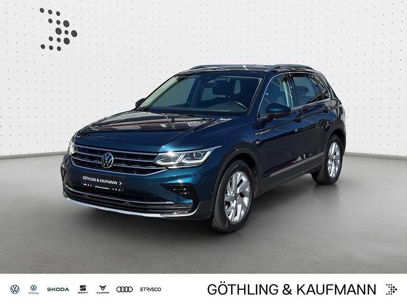 Nightshade blue metallic Gebraucht 2021 VW Tiguan Elegance SUV | 26.930 € (Superpreis) - Bild 1/4
