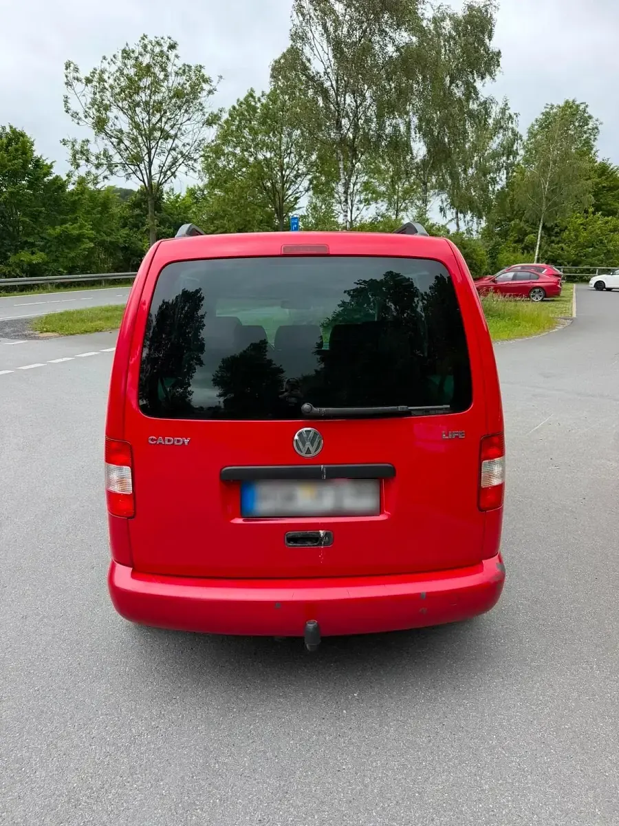 Gebraucht VW Caddy 69 PS (50 kW) 2004 Rot Van / Kleinbus