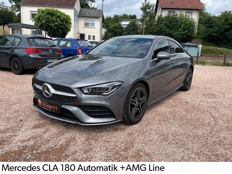 Grau Gebraucht 2020 Mercedes CLA180 AMG line Limousine | 23.666 € (Superpreis) - Bild 1/4