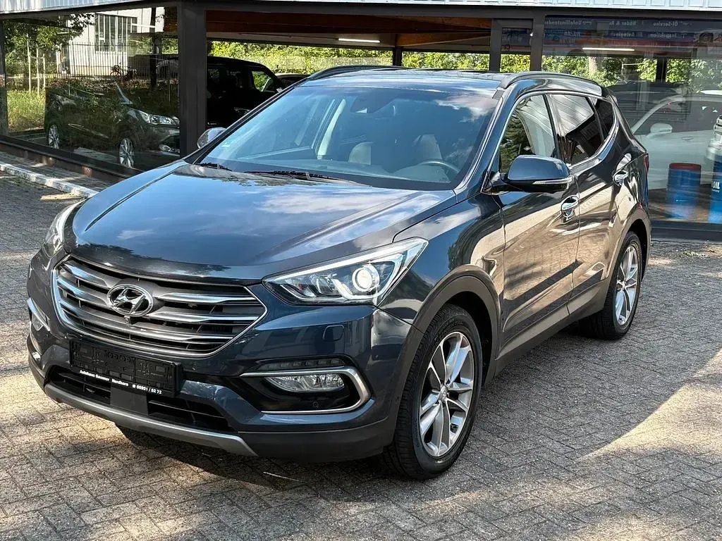 Gebraucht Hyundai Santa Fe Premium 200 PS (147 kW) 2016 Blau SUV