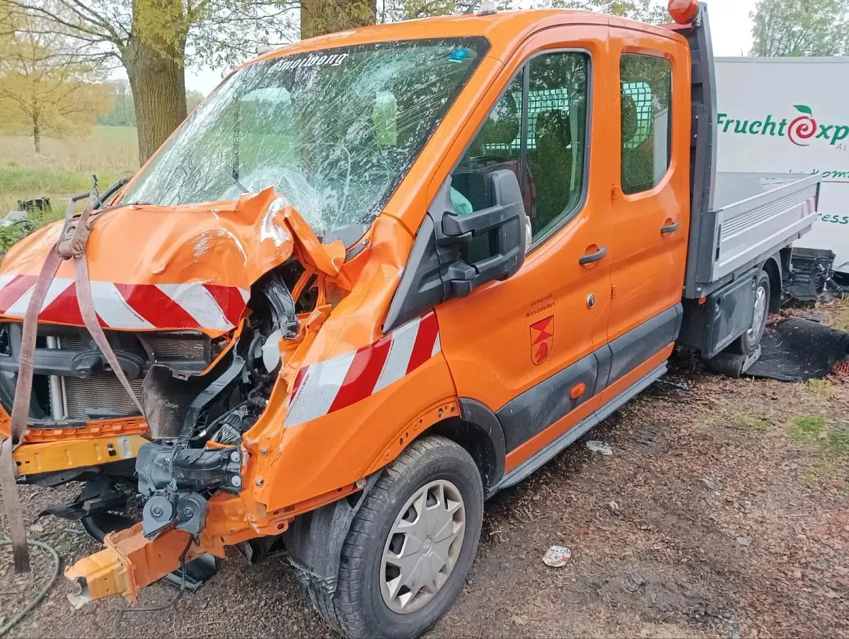 Gebraucht Ford Transit 170 PS (125 kW) 2021 Orange Van / Kleinbus