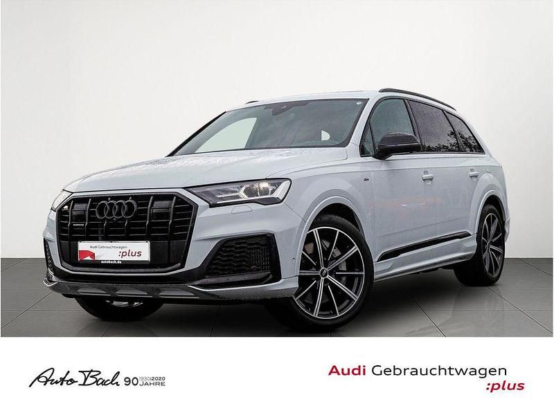 Weiß (gletscherweiß metallic) Gebraucht 2022 Audi Q7 S-Line SUV | 61.870 € (Fairer Preis) - Bild 1/4