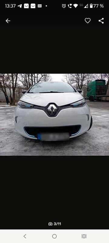 Gebraucht Renault Zoe 42 kW (58 PS) 2016 Weiß Kleinwagen