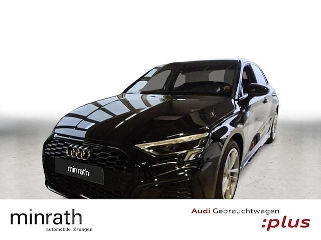 Mythosschwarz metallic Gebraucht 2024 Audi A3 S-Line | 33.160 € (Guter Preis) - Bild 1/4