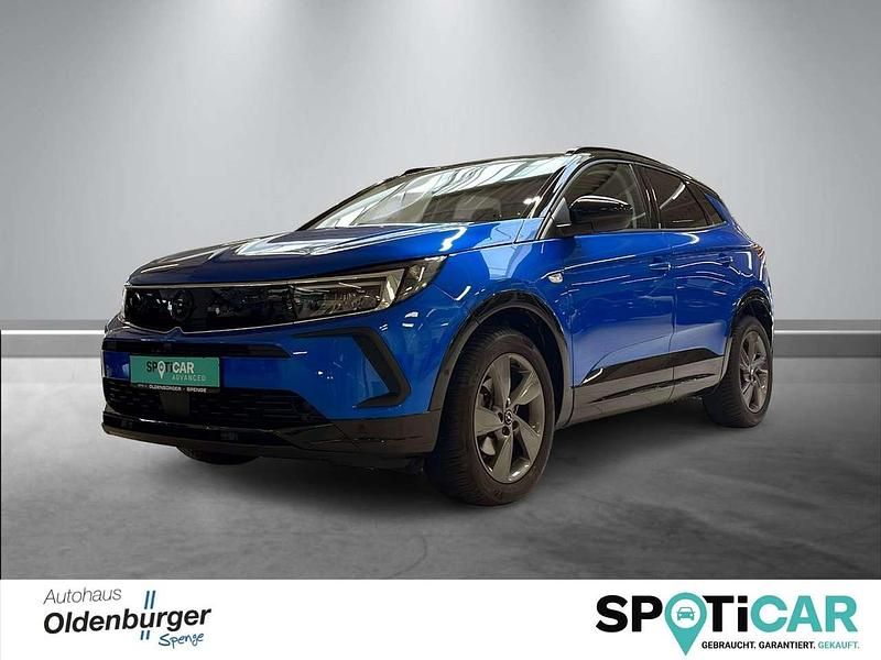 Kobaltblau / dach schwarz Gebraucht 2022 Opel Grandland X GS Line SUV | 21.785 € (Fairer Preis) - Bild 1/4