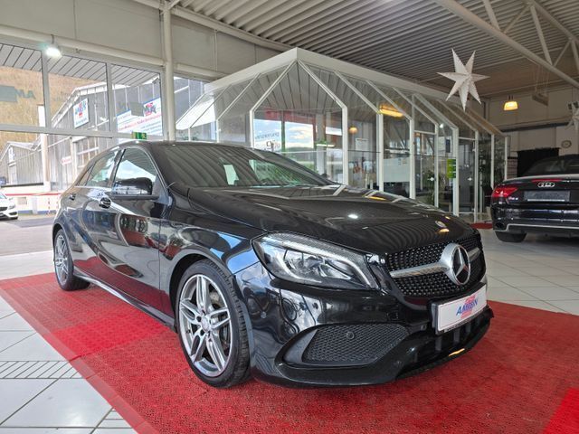 Schwarz Gebraucht 2016 Mercedes A200 AMG line Limousine | 13.900 € (Fairer Preis) - Bild 1/4